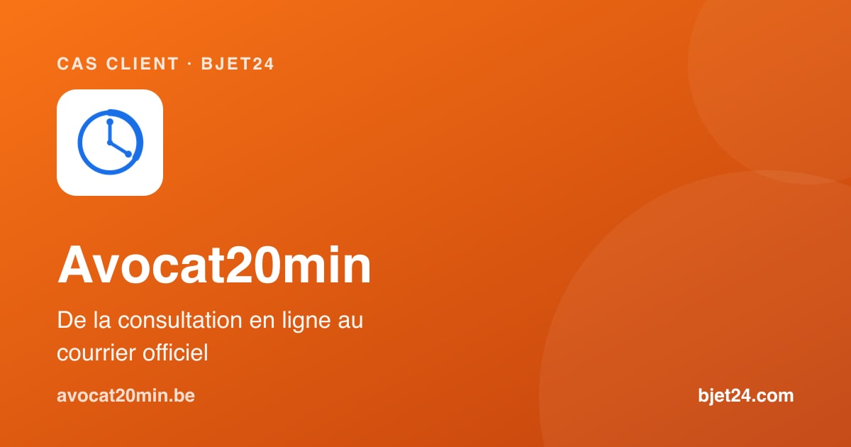 Avocat20min : de la consultation en ligne au courrier officiel traçable